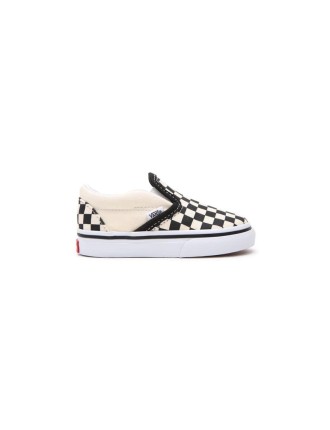 Ténis Checkerboard Slip-on para bebé (1-4 anos) Vans Preto