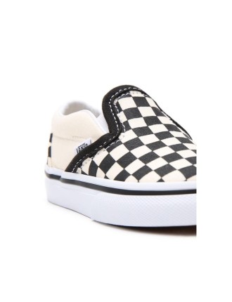 Ténis Checkerboard Slip-on para bebé (1-4 anos) Vans Preto