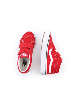 Ténis com banda aderente SK8-Mid Reissue para criança (4-8 anos) Vans Vermelho