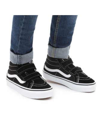 Ténis com banda aderente Sk8-Mid Reissue para criança (4-8 anos) Vans Preto