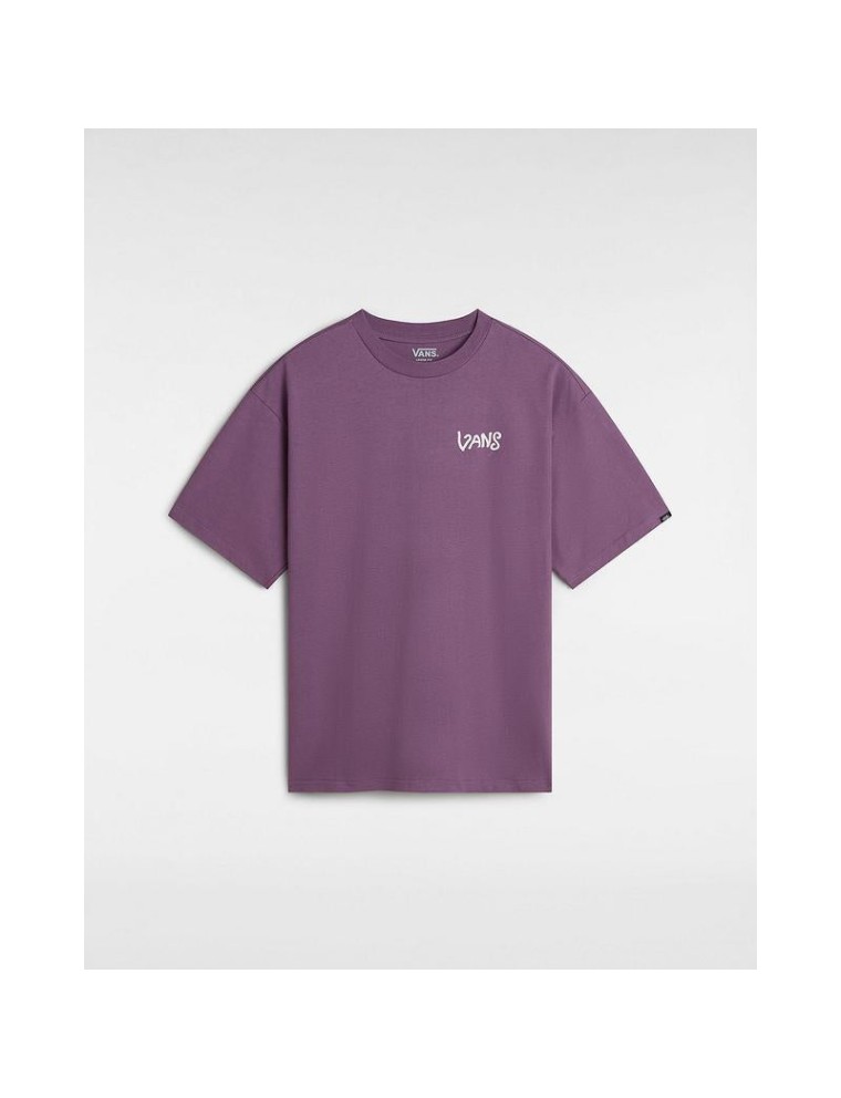 T-shirt V Hand Loose Vans Roxo