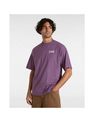 T-shirt V Hand Loose Vans Roxo