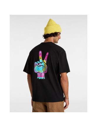 T-shirt V Hand Loose Vans Preto