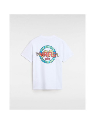 T-shirt Goodness Snakes para criança (8-14 anos) Vans Branco