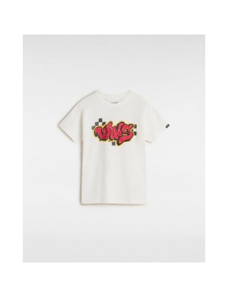 T-shirt Tagged para criança (2-8 anos) Vans Branco