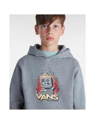 Camisola com capuz Digital Repair para criança (8-14 anos) Vans Cinzento