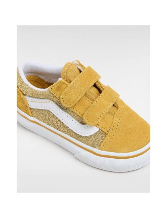 Ténis Old Skool Glitter para bebé (1-4 anos) Vans Amarelo