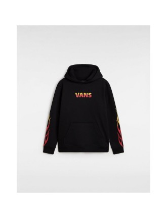 Camisola com capuz Flame para criança (8-14 anos) Vans Preto