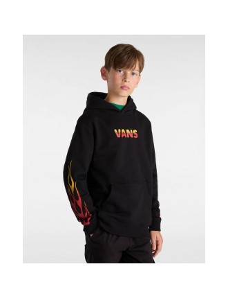 Camisola com capuz Flame para criança (8-14 anos) Vans Preto