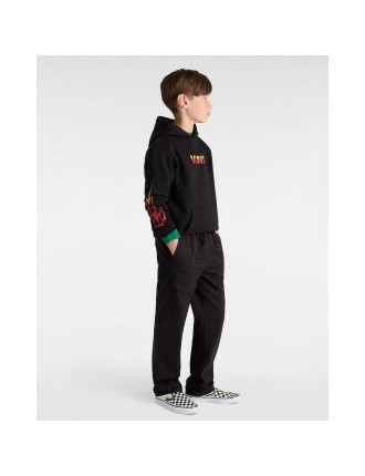 Camisola com capuz Flame para criança (8-14 anos) Vans Preto