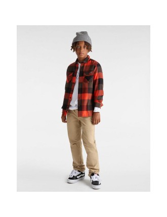 Camisa em flanela de manga comprida Box Classic para criança (8-14 anos) Vans Laranja