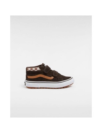 Ténis com banda aderente MTE Sk8-Mid Reissue para criança (4-8 anos) Vans Castanho